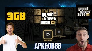 GTA 3 OBB APK FILE IS READY FOR USE 🎮🤩 [upl. by Fagan877]