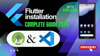 Complete Guide to Install Flutter VSCODE Android studio  With emulator  2024 [upl. by Birchard455]