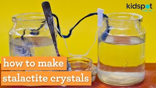 How to make stalactite crystals science experiment for kids [upl. by Eelidnarb495]