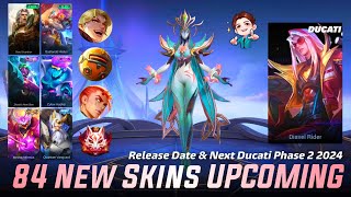 MOBILE LEGENDS ALL UPCOMING SKINS 2024  NEXT DUCATI SKIN  NEXT STARLIGHT SKIN 2024 [upl. by Jordana]