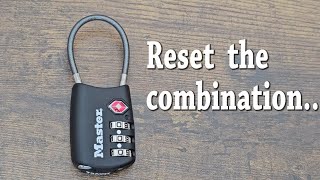 Master Lock  Reset Combination  Easy Peasy [upl. by Picardi780]