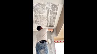 👷Painter Applying putty  Puttying for renovation putty 241104 [upl. by Dymoke805]