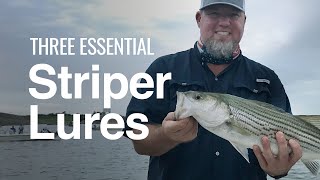 The 3 Most Effective Striper Lures [upl. by Lleinnad]