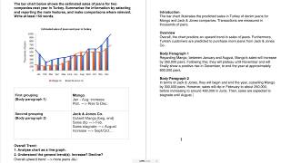 IELTS Academic Writing Task 1  Bar Charts Lesson 2 [upl. by Ebehp]