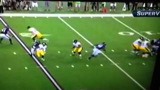 Ben Roethlisberger is hit like a truck by Courtney Upshaw [upl. by Nauwtna]