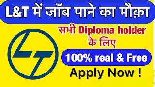 Job for diploma holder for all branch in Lamp T company Free job offer for diploma holder Apply now [upl. by Idolem]