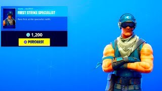 FIRST STRIKE SPECIALIST Is Back New Item Shop Fortnite Battle Royale [upl. by Neiluj957]