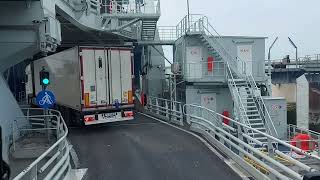 Entering ferry Calais  Dover with my truck [upl. by Pryor]