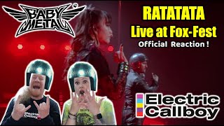 Babymetal x Electric Callboy  RATATATA Live at FOXFEST  Official Music Video Reaction [upl. by Delahk]