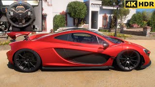 McLaren P1  Forza Horizon 5  Steering Wheel Gameplay [upl. by Benni101]