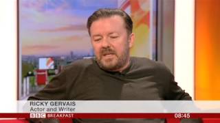 Ricky Gervais Derek Interview BBC Breakfast 2014 [upl. by Coridon856]