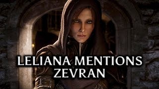 Dragon Age Inquisition  Leliana mentions Zevran Assassin specialization comment [upl. by Valdemar]