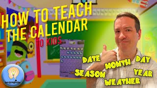 How to teach the calendar to kids  Calendar Time  Circle Time  Preschool  Kindergarten [upl. by Mehitable795]