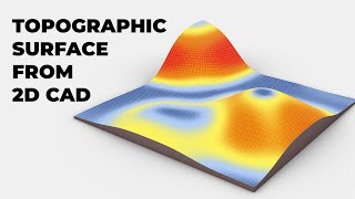 Create Topographic Surfaces from 2D CAD Files Using Grasshopper [upl. by Rocher]