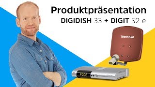 Komplettpaket DIGIDISH 33  DIGIT S2e  Kleine DigitalSatAntenne mit passendem Receiver  TechniSat [upl. by Annoled]