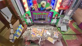 Willy Wonka Coin Pusher  Golden Ticket on a Friday the 13th  20231013 [upl. by Adonis]