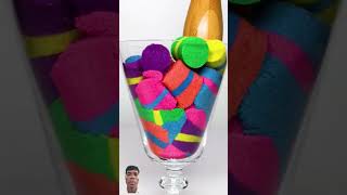 Very Satisfying Candy Drop Squish Kinetic Sand ASMR shorts [upl. by Lareena]