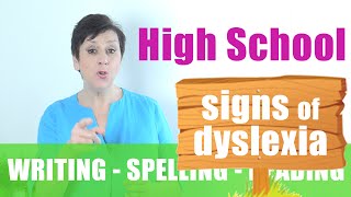 Signs of Dyslexia in High School  WritingReadingSpelling Problems  FREE DYSLEXIA TEST [upl. by Anallise]