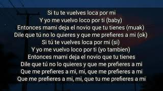 Me prefieres a mi  Arcangel Letra [upl. by Nnaarat]