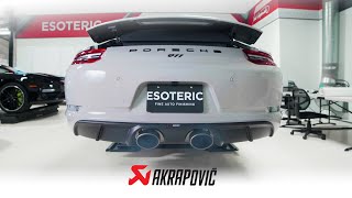 Akrapovic Exhaust on a Porsche 9912 Carrera [upl. by Jahdiel]