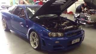 Nissan Skyline R34 GTR Sond Turbo Stutututu [upl. by Nosnah]