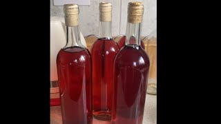 my homemade Rose Wine…So crisp i had a glass of it  so good i wanted more😆 i got my recipe below [upl. by Kcaj]