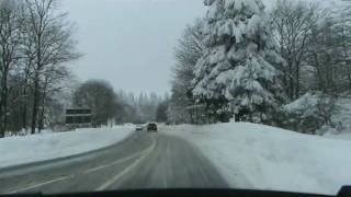 Tiefwinterliche Fahrt von Schmallenberg Oberkirchen nach Niedersorpe 222010 Teil 3 [upl. by Wessling]