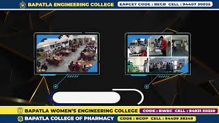 Bapatla Education Society  Bapatla Engineering College  BECB  BWEC  BCOP [upl. by Maleeny188]