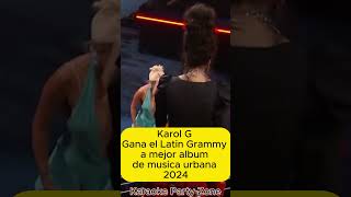 Karol G Gana Latin Grammy 2024 musica urbana [upl. by Aiduan]