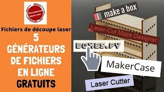 5 générateurs de fichiers de découpe laser GRATUITS [upl. by Rice]