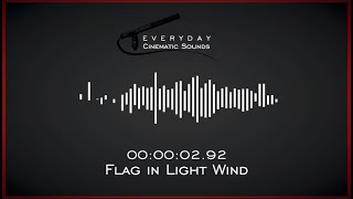 Flag in Light Wind  HQ Sound Effects [upl. by Krantz]