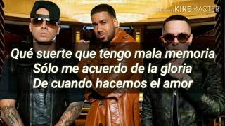 Aullando como loba Wisin y Yandel ft Romeo santos letra [upl. by Arait658]