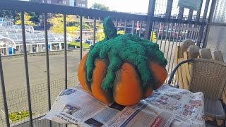 Halloween DIY Pompoen van purschuim 🎃 [upl. by Bloxberg]