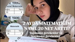 2 AYDA MATEMATİĞİM NASIL 20 NET ARTTI 15 netten 35 netlereEA314 matematik yks motivasyon [upl. by Fitzgerald613]