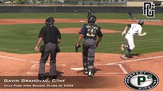 Gavin Grahovac Prospect Video C INf Villa Park High School Class of 2023 [upl. by Enylodnewg]