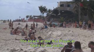 Playacar Beach Reclamation amp Condtions  Jan 28 2010 [upl. by Olumor81]