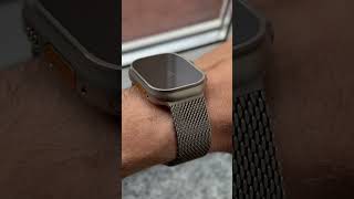 Apple Watch Ultra 2 with Natural Titanium Milanese Loop milanese applewatchultra2 natural [upl. by Castor]