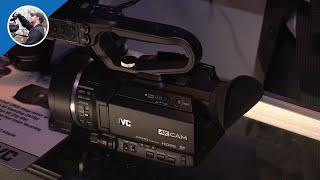 NAB 2015 JVC GYLS300 4K Camera [upl. by Maon]