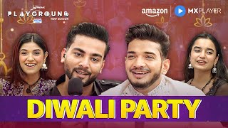 Diwali Party In Playground 4  Elvish Yadav Munawar Faruqui Mortal  Amazon MX Player [upl. by Lodnar]