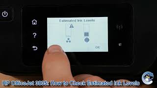 HP Officejet 3835 How to Check Estimated Ink Levels [upl. by Ursulina]