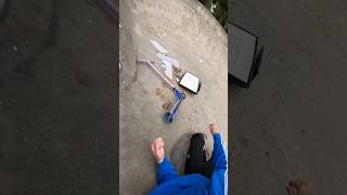 Who would do that😩 scooter skatepark show skate funny bike comedy fun [upl. by Chirlin]