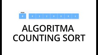 ALGORITMA COUNTING SORT  DILENGKAPI TEORI DAN PRAKTEK [upl. by Ahsaela]