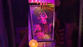 Coco display at disneyland resort california adventures music halloween disneylandresort coco [upl. by Llert206]