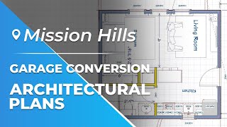 Detached Garage Conversion in Mission Hills  Part 3  Architectural Plans [upl. by Ellegna]