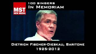 100 Singers  In Memoriam DIETRICH FISCHERDIESKAU [upl. by Urania921]