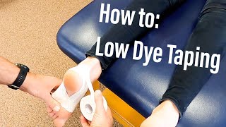 How to perform Low Dye taping [upl. by Julide]