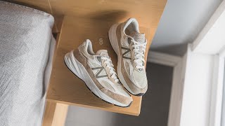 Aimé Leon Dore x New Balance 990 V6 quotIncensequot Tan Review amp OnFeet [upl. by Mahda]