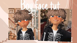 Boy Face tutorial  ZEPETO [upl. by Enilrahc]