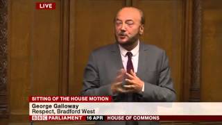 George Galloway on Margaret Thatcher  Sitting of the House Motion [upl. by Leryt]