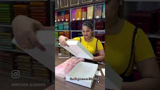 Sending saree to FRANCE 🇫🇷  Sireessha Silk Sarees sireesshasilksarees saree indiansarees [upl. by Ynalem]